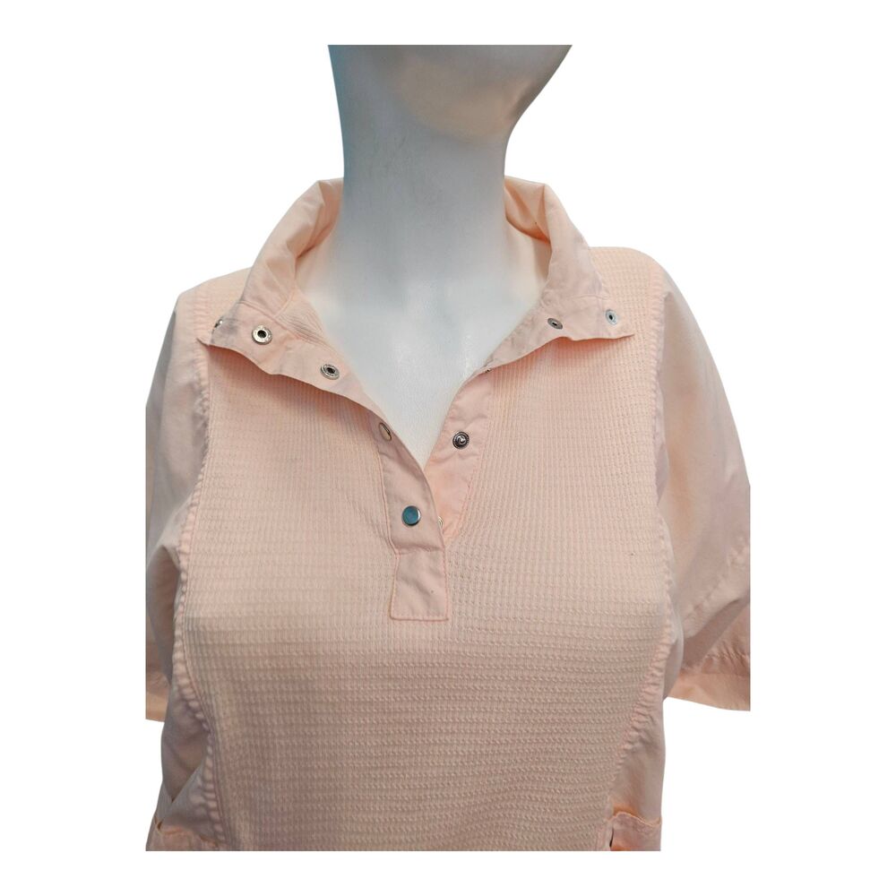 Shenanigans Peach Waffle Top Womens Size Large Vintage 80's - Picture 4 of 11
